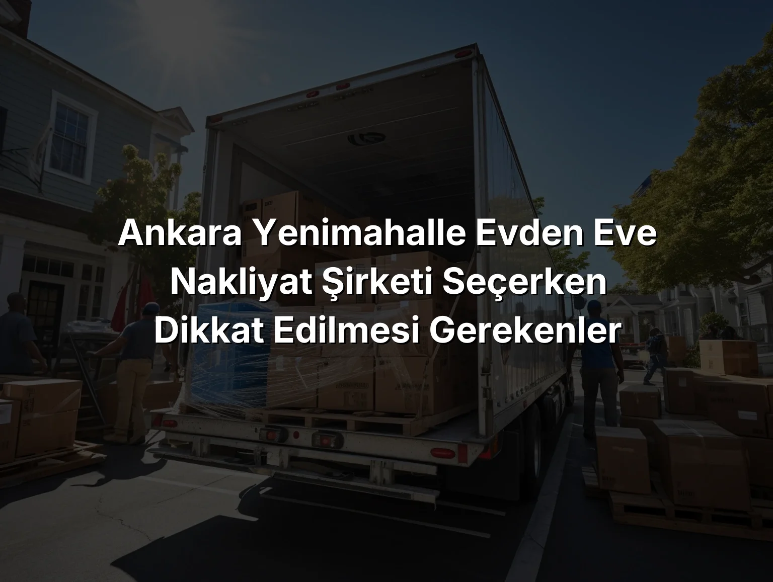 Ankara Yenimahalle Evden Eve Nakliyat Şirketi Seçerken Dikkat Edilmesi Gerekenler